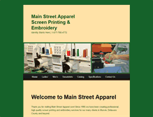 Tablet Screenshot of mainstreetapparel.com